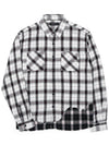 BBD Classic Logo Layered Check Shirt White - BLACKBLOND - BALAAN 3