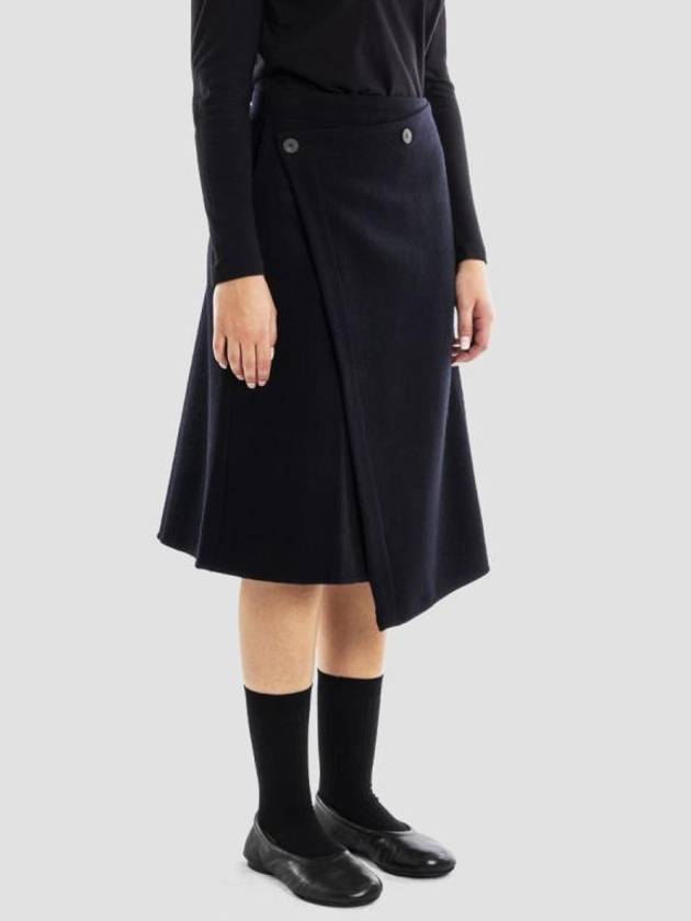 Midi Skirt 730138 Free DARKEST NAVY - STUDIO NICHOLSON - BALAAN 1