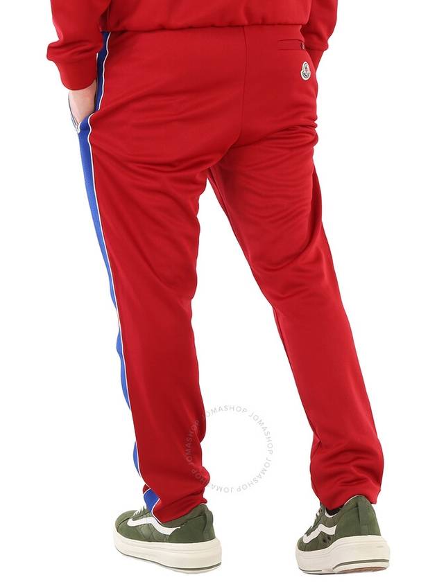 Men's Side Stripe Track Pants Red - MONCLER - BALAAN 4