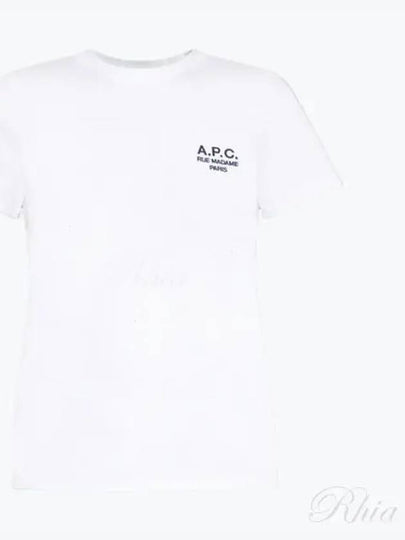 Denise Embroidered Short Sleeve T-shirt White - A.P.C. - BALAAN 2