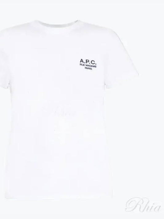 Denise Embroidered Short Sleeve T-shirt White - A.P.C. - BALAAN 2