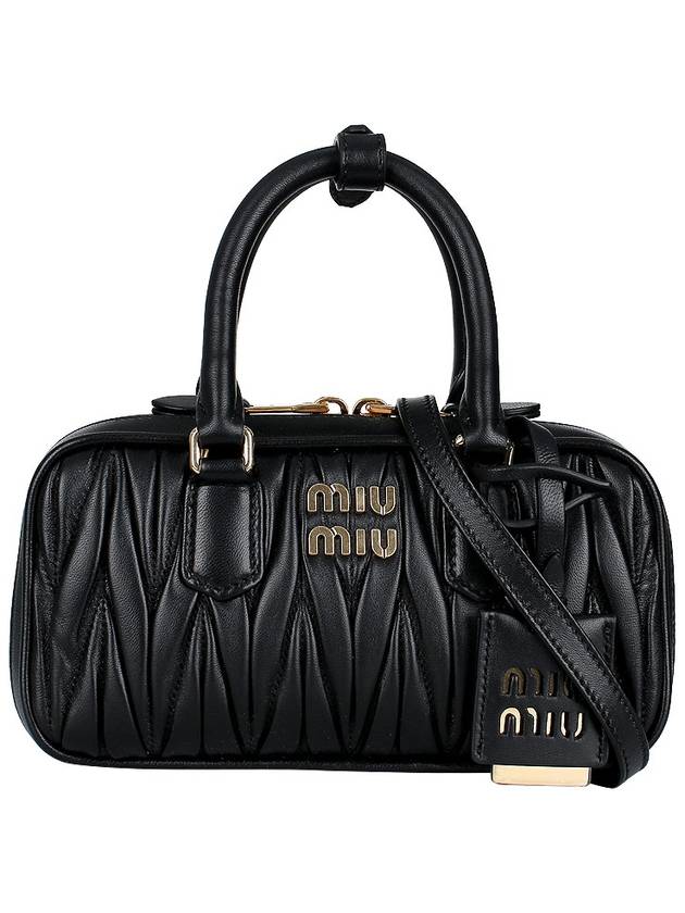 Arcadie Matelassé Mini Nappa Leather Cross Bag - MIU MIU - BALAAN 3