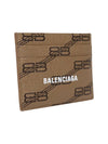 BB Monogram Card Wallet Brown - BALENCIAGA - BALAAN 4