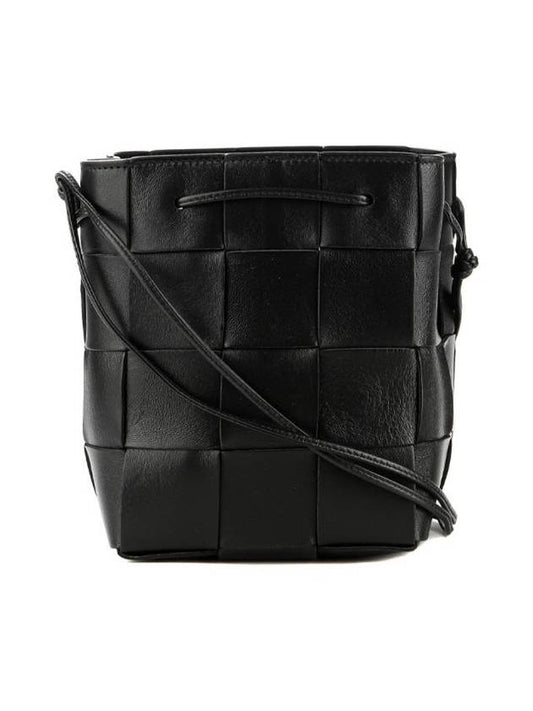 Intrecciato Cassette Small Bucket Bag Black - BOTTEGA VENETA - BALAAN 2