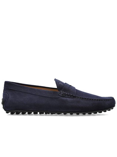 Tod’s Suede Loafers, Men's, Navy Blue - TOD'S - BALAAN 1