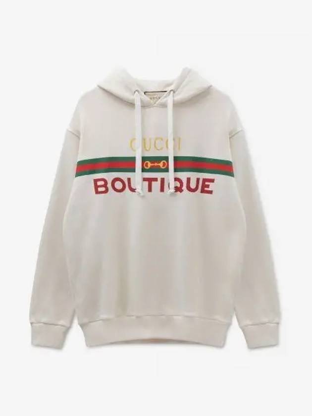 Web Boutique Printing Hoodie Cream - GUCCI - BALAAN 2