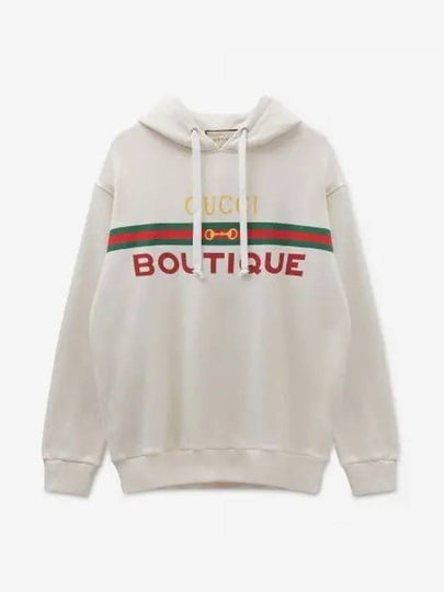 Web Boutique Printing Hoodie Cream - GUCCI - BALAAN 2