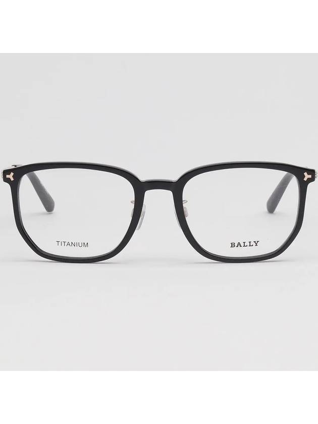 Titanium Glasses Frame BY5069H 001 Horned Square Men Women Black - BALLY - BALAAN 3