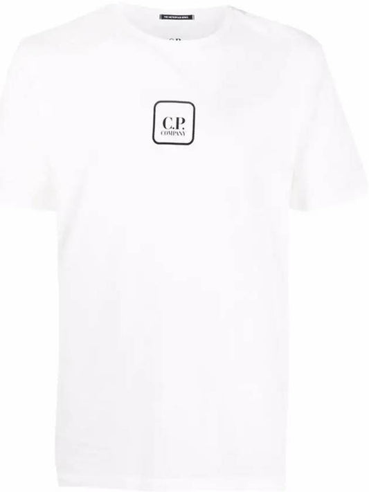 Logo Short Sleeve T-Shirt White - CP COMPANY - BALAAN 2