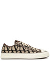 Toile Iconographe Total Loop Low Top Sneakers Beige - VALENTINO - BALAAN 2