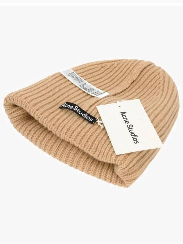 C40135 BISCUIT BEIGE beanie - ACNE STUDIOS - BALAAN 3