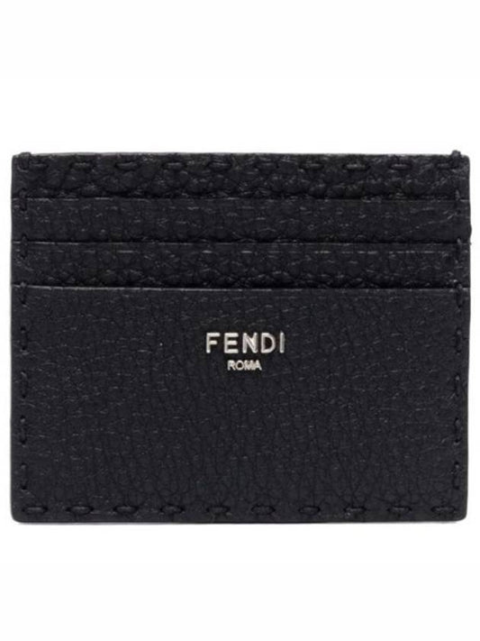 Selleria Leather Card Wallet Black - FENDI - BALAAN 2