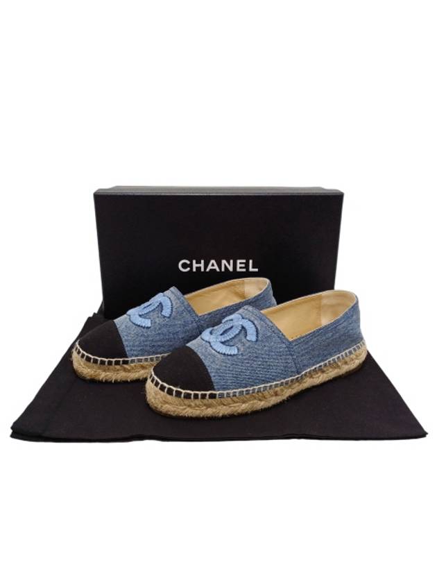 G29763 CC logo denim espadrille - CHANEL - BALAAN 9