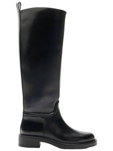 Celia Heritage Calf Riding Long Boots Black - STUART WEITZMAN - BALAAN 1