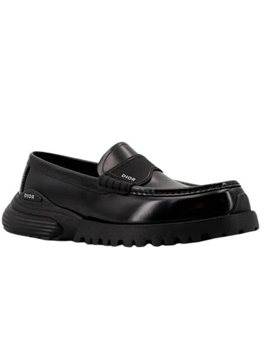 Combat Polished Calfskin Loafer Black - DIOR - BALAAN 1