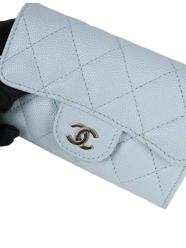 Classic caviar card wallet light blue AP0214 - CHANEL - BALAAN 3