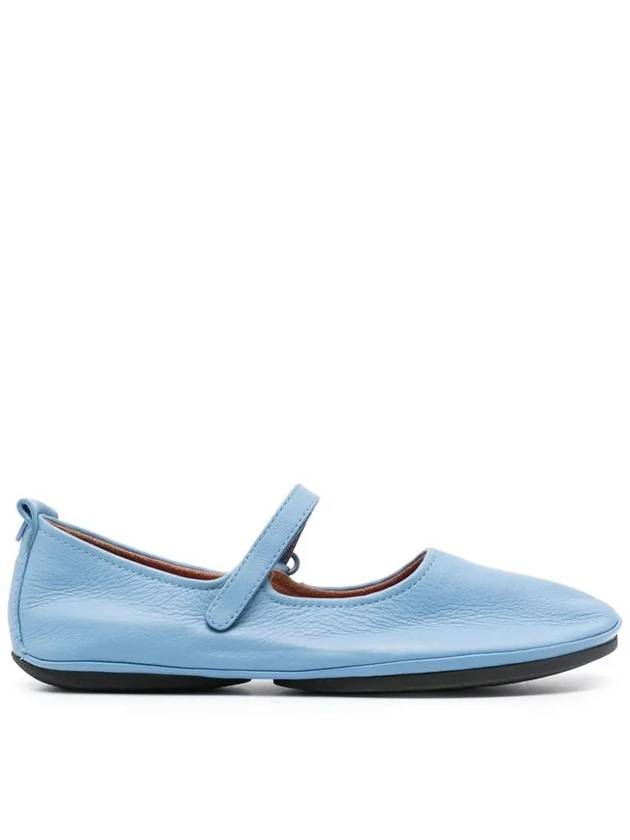 Right Leather Mary Jane Flat Shoes Blue - CAMPER - BALAAN 2