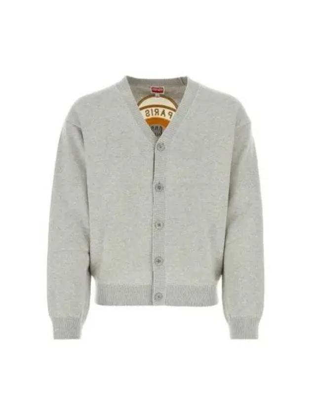 Tiger Academy Wool Cardigan Grey - KENZO - BALAAN 2