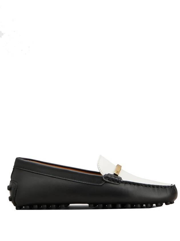 Tod'S Metal Branded Bar Two-Tone Leather Gommino Driving Shoes - TOD'S - BALAAN 1