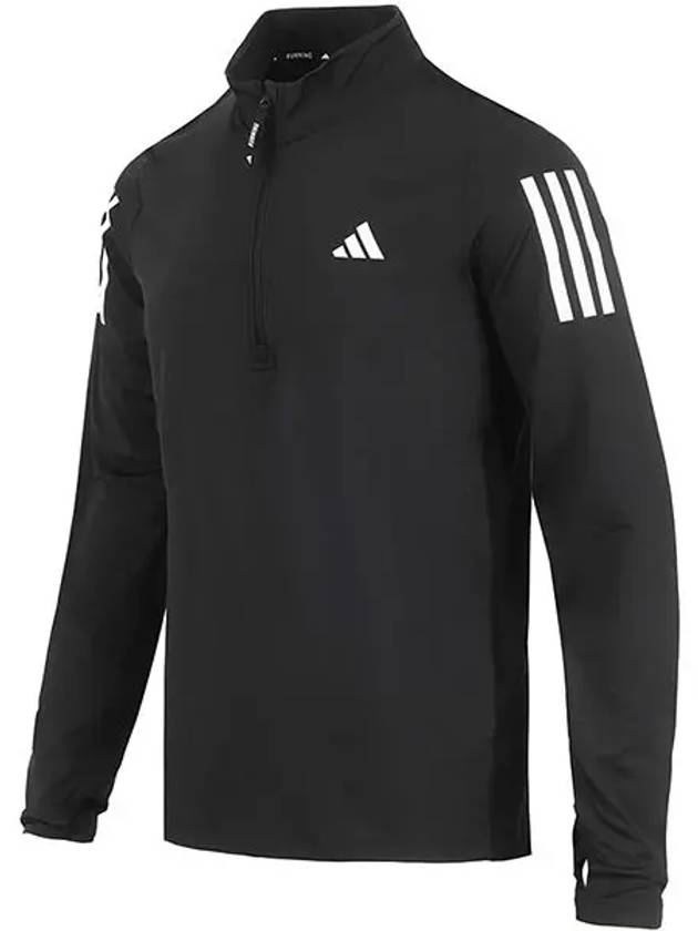 Own The Run Half Zip Track Jacket Black - ADIDAS - BALAAN 3