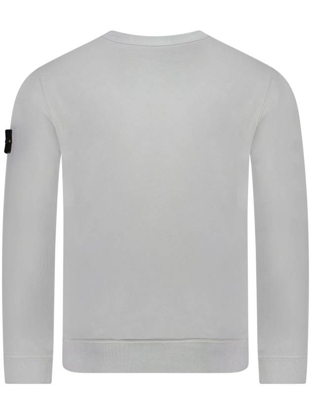 Wappen Patch Crew Neck Cotton Sweatshirt Grey - STONE ISLAND - BALAAN 3