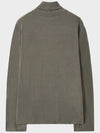 Wool silky roll neck t shirt ash khaki - NOIRER - BALAAN 3