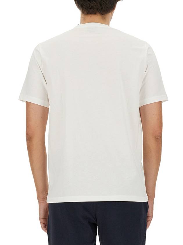 Paul Smith Short Sleeve T Shirt M2R 011R NP4685 01 WHITE - PAUL SMITH - BALAAN 4