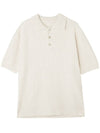 Nostalgic Boucle Knit Polo Shirt Off White - MAISON MARGIELA - BALAAN 2