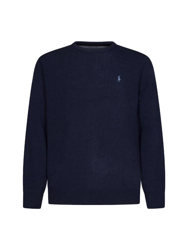 Logo Basic Pullover Knit Top Navy - POLO RALPH LAUREN - BALAAN 1