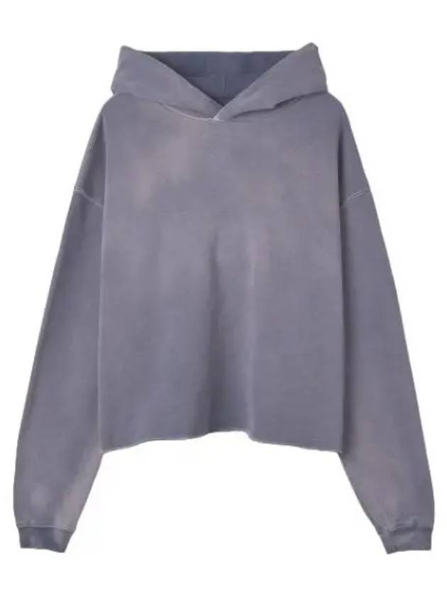 Washed Cotton Hooded Lilac Sweatshirt - MAISON MARGIELA - BALAAN 1