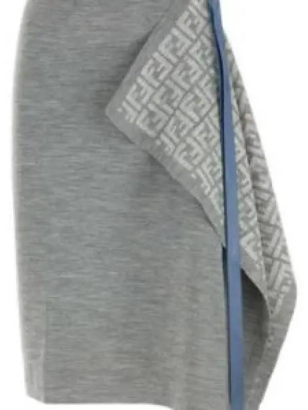 Skirt Grey Wool Skirt - FENDI - BALAAN 2