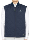 Golf Wear Reversible Padded Vest HHM 2A AD53 NAVY NAVY - HORN GARMENT - BALAAN 7