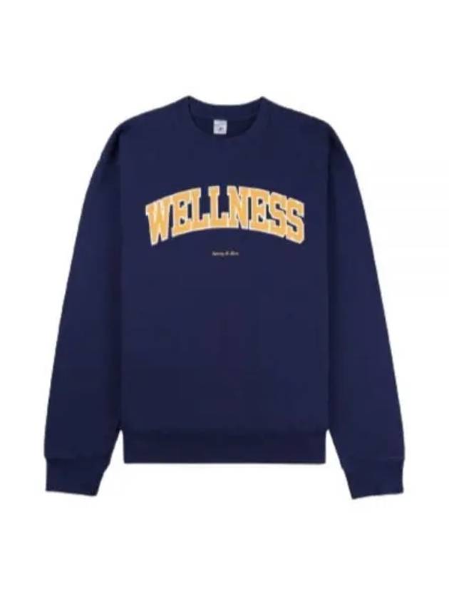 Wellness Ivy Crewneck NavyGold CRAW2320NA 31 Sweatshirt - SPORTY & RICH - BALAAN 1