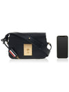 Men's Black Pebble Mr Tom Camera Cross Bag Black - THOM BROWNE - BALAAN.