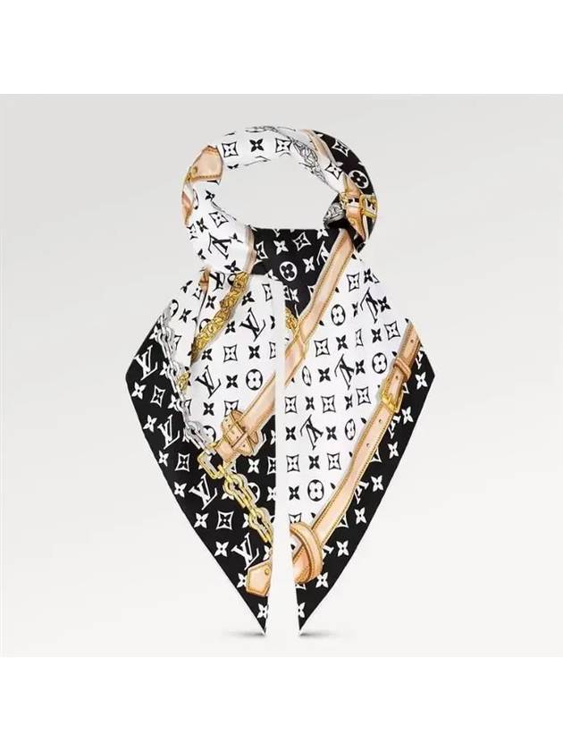 Monogram Confidential Square Scarf Black - LOUIS VUITTON - BALAAN 4