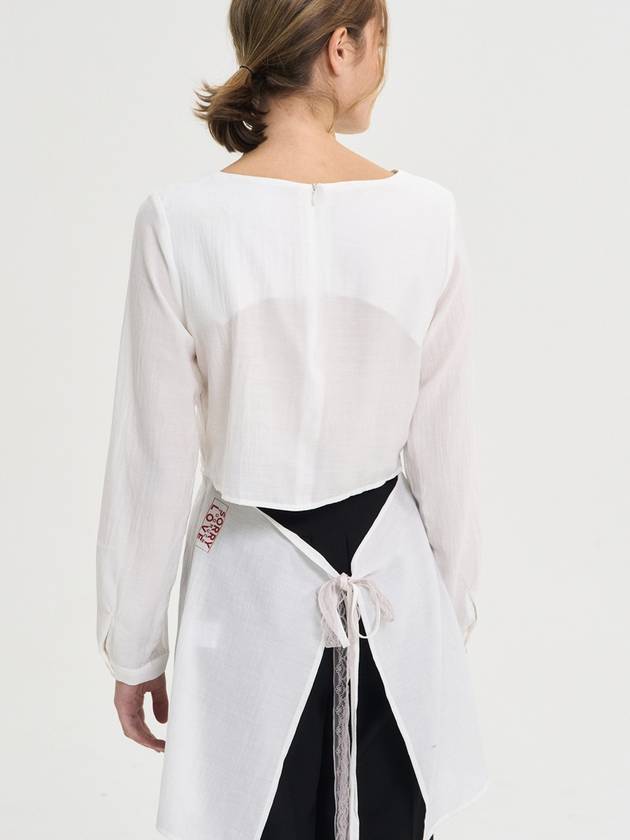 Walking NY Back Wings Blouse White - SORRY TOO MUCH LOVE - BALAAN 2