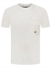 20/1 Jersey Flap Pocket Short Sleeve T-Shirt Beige - CP COMPANY - BALAAN 2