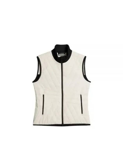 Women's Holma Quilt Hybrid Vest Whisper White - J.LINDEBERG - BALAAN 2