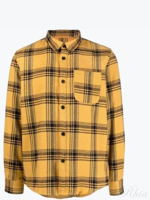 Trek Check Wool Overshirt Yellow - A.P.C. - BALAAN 2