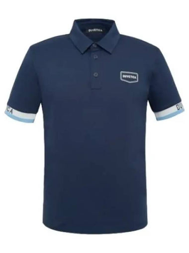 Sondalo Navy Men s Top Collar T Shirt - DUVETICA - BALAAN 1