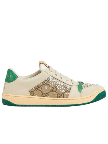 Screener Low Top Sneakers Ivory - GUCCI - BALAAN 1