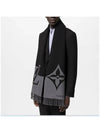 Men's Graphic Dual Scarf Black - LOUIS VUITTON - BALAAN 7