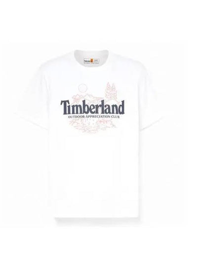 Men's Natural Logo Graphic Short Sleeve T-Shirt White - TIMBERLAND - BALAAN 2