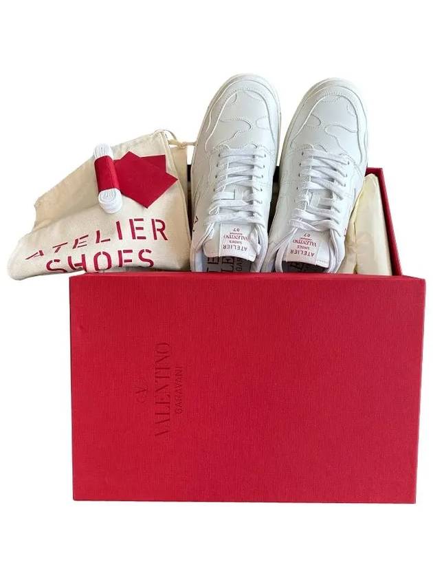 Men's Atelier Low Top Sneakers White - VALENTINO - BALAAN 6