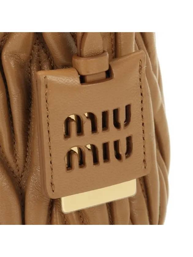 Matelasse Nappa Leather Bucket Bag Brown - MIU MIU - BALAAN 7