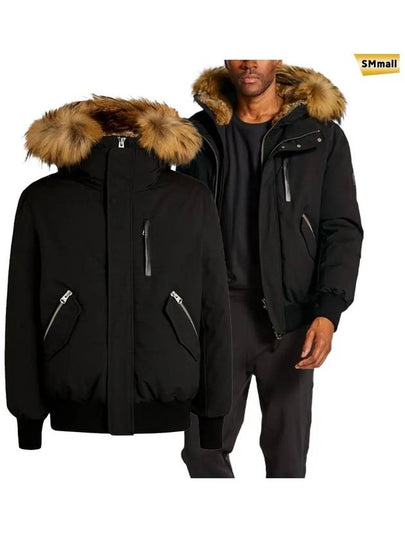 Dixon Nordic Tech Down Natural Fur Bomber Jacket Black - MACKAGE - BALAAN 2