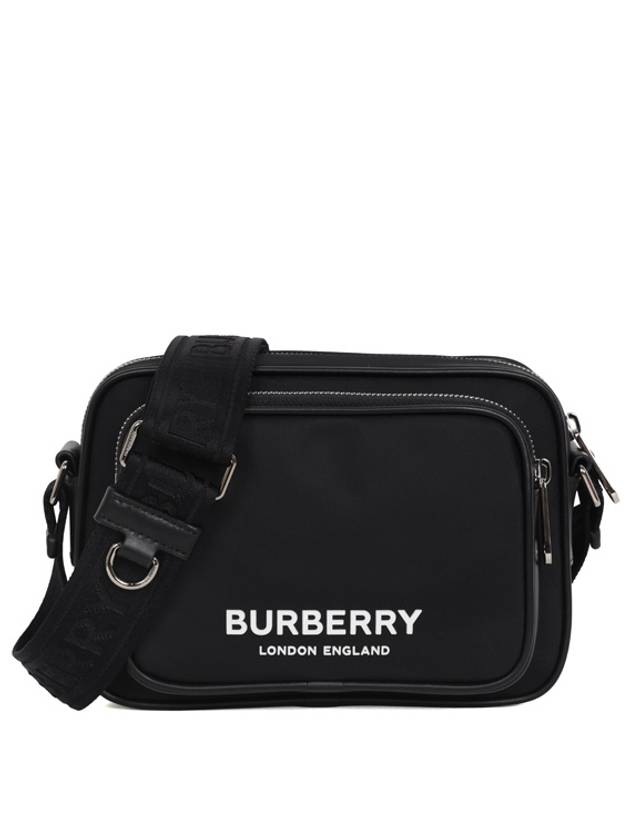 Logo Print Nylon Crossbody Bag Black - BURBERRY - BALAAN 2