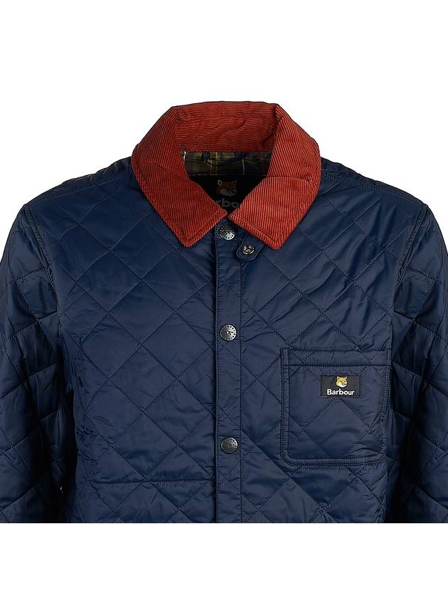 Kenning Quilting  Logo Patch Jacket Navy - BARBOUR - BALAAN 5