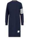 Classic Loopback 4-Bar Sweater Midi Dress Light Navy - THOM BROWNE - BALAAN 2