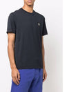 Logo Patch Short Sleeve T-Shirt Navy - STONE ISLAND - BALAAN 7